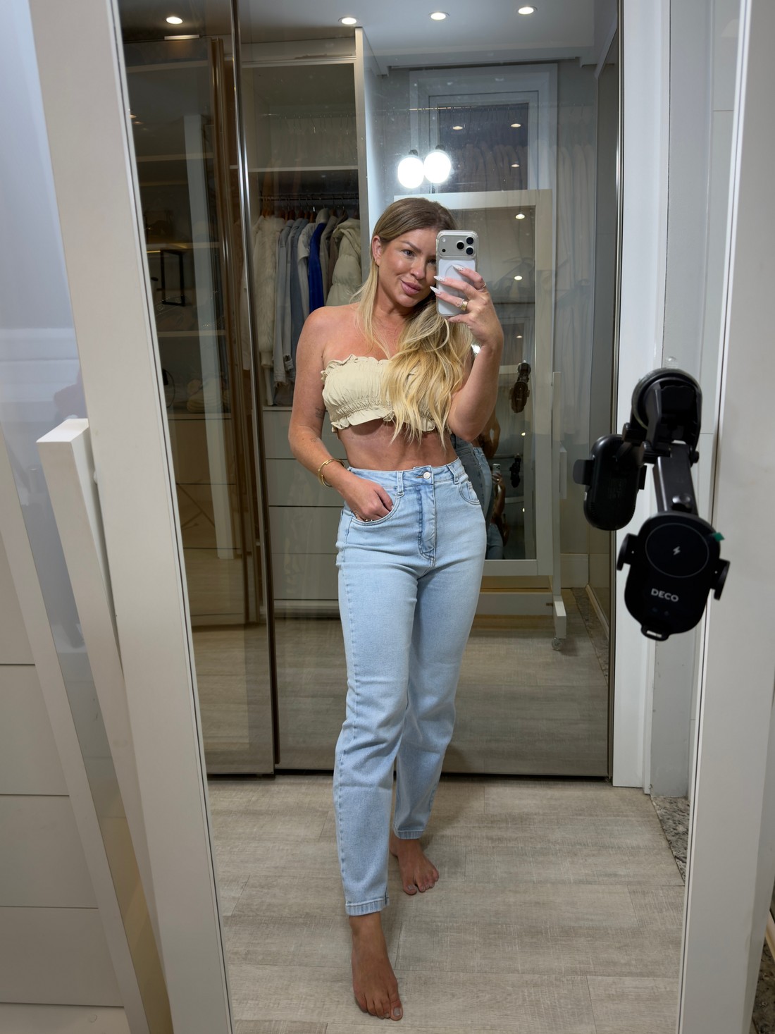 Calça jeans mom Sandy Calça jeans mom Sandy