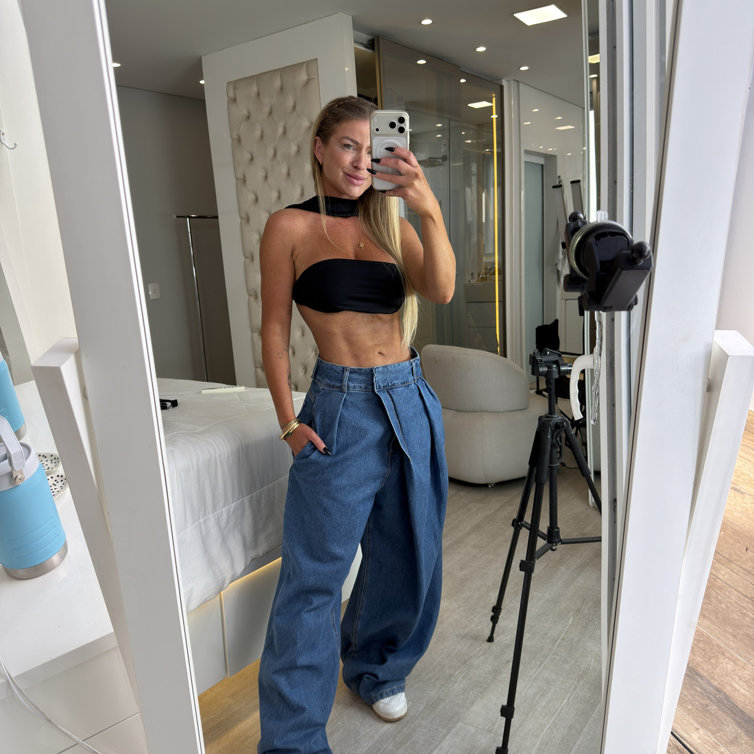 Cropped faixa Halter Cropped faixa Halter
