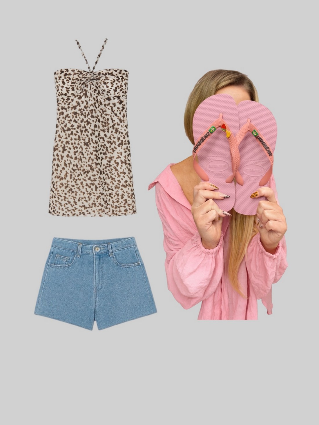 Blusa bata tomara que caia em tule estampa de onça Mavi Blusa bata tomara que caia em tule estampa de onça Mavi