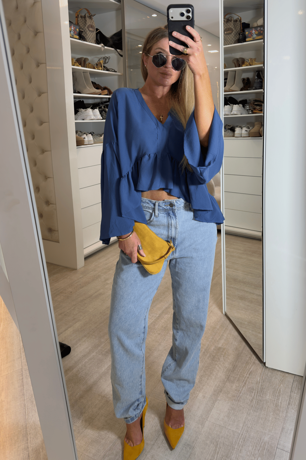 Blusa bata manga longa Diana Blusa bata manga longa Diana