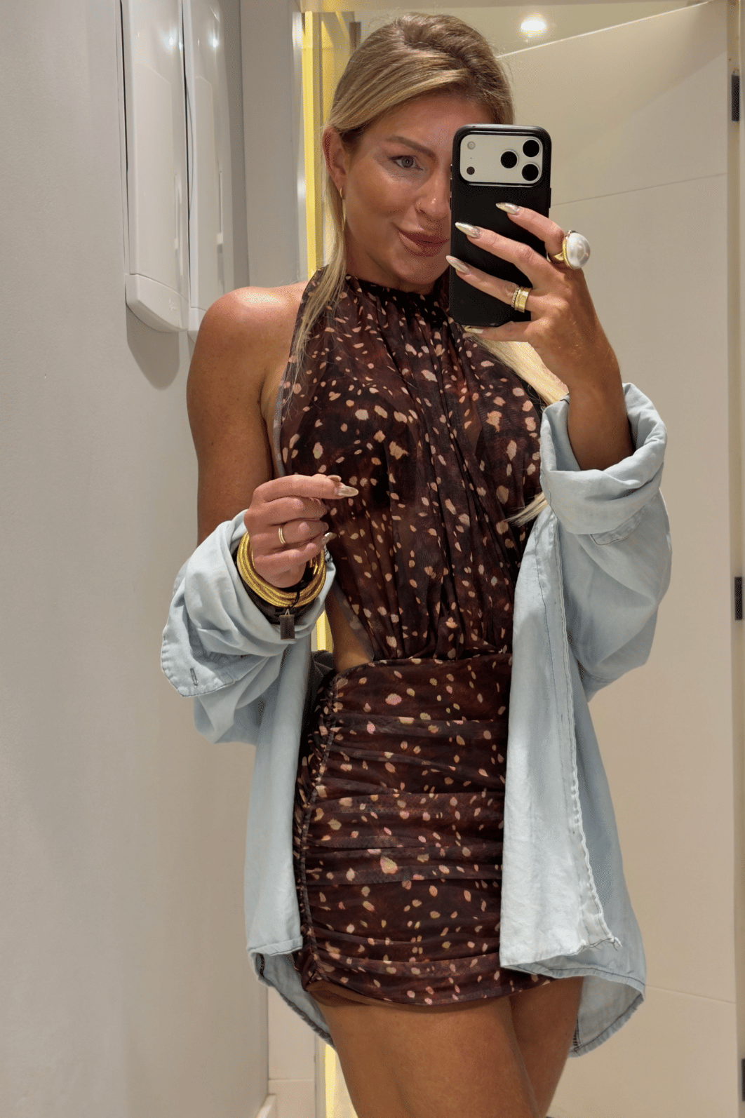 Vestido Frente Única em Tule Bambi Louren Vestido Frente Única em Tule Bambi Louren