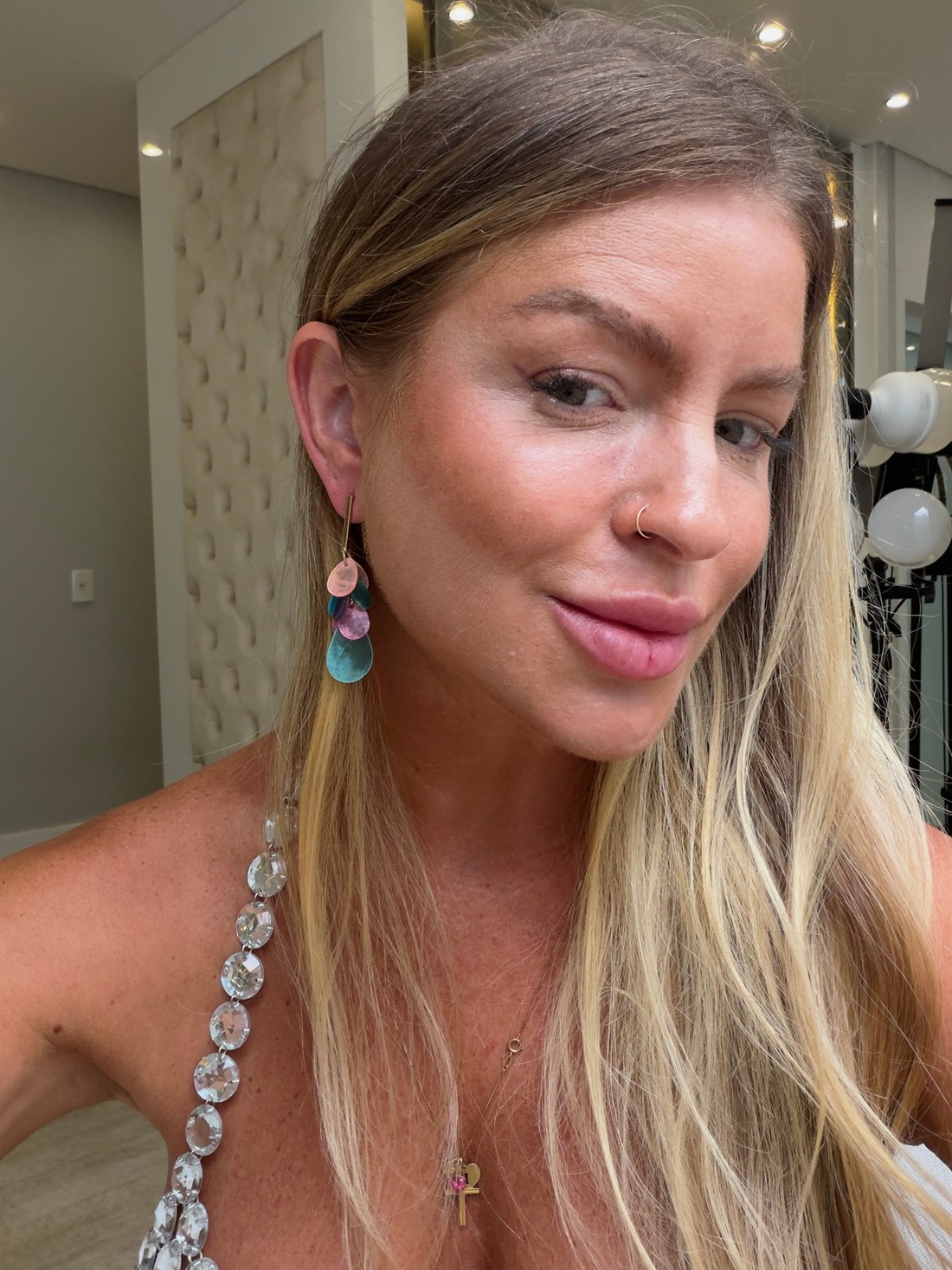 Brinco madrepérola Bicolor