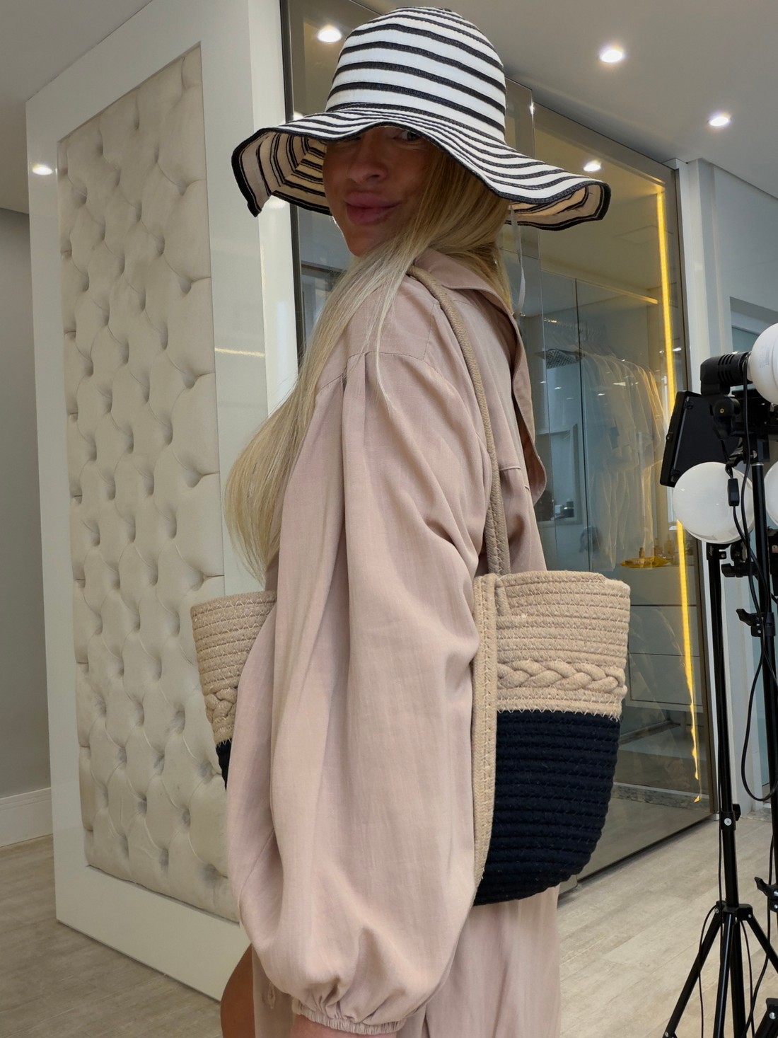 Chapéu Floppy Bicolor