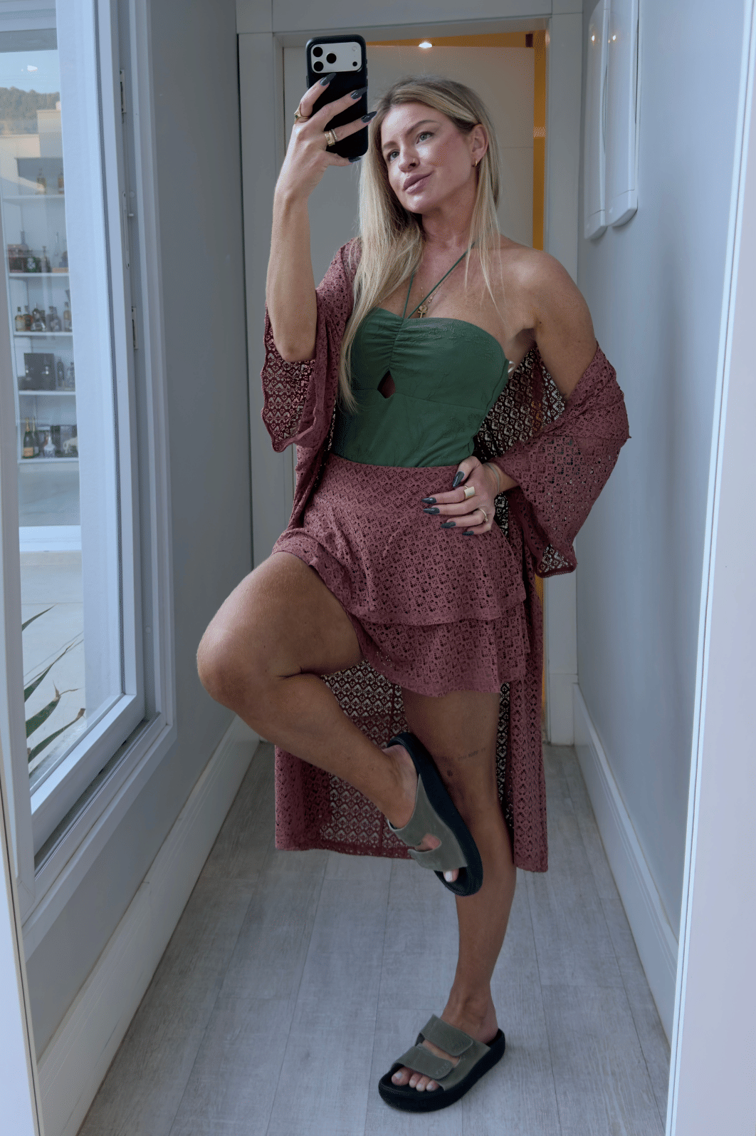 Body tomara que caia com recorte texturizado Eva