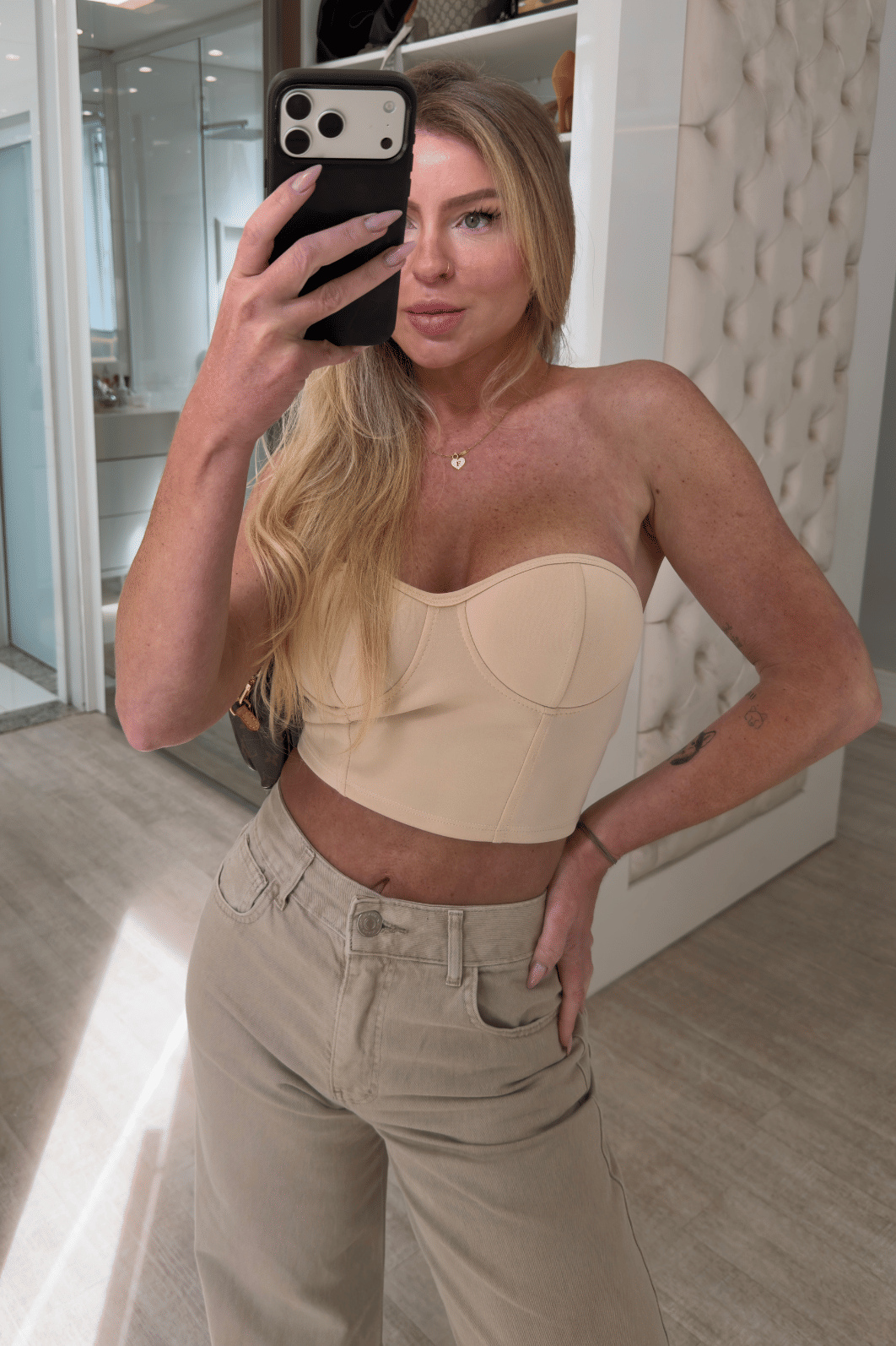 cropped corset com bojo Alana