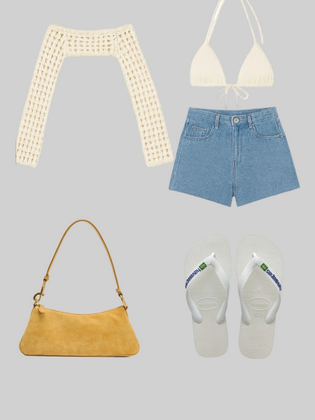 Conjunto top e cropped manga longa arrastão em crochê Conjunto top e cropped manga longa arrastão em crochê