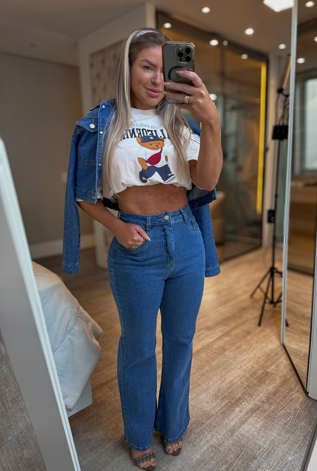 Calça jeans slim body Morgana