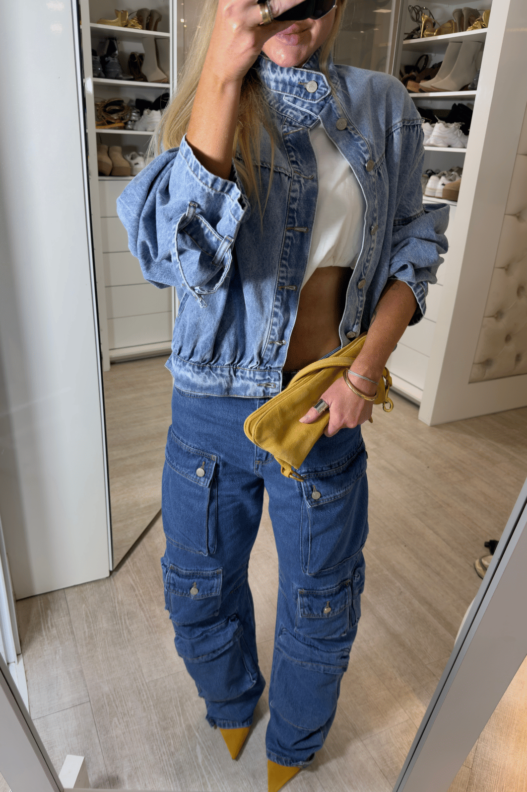 jaqueta jeans bomber Ágatha jaqueta jeans bomber Ágatha