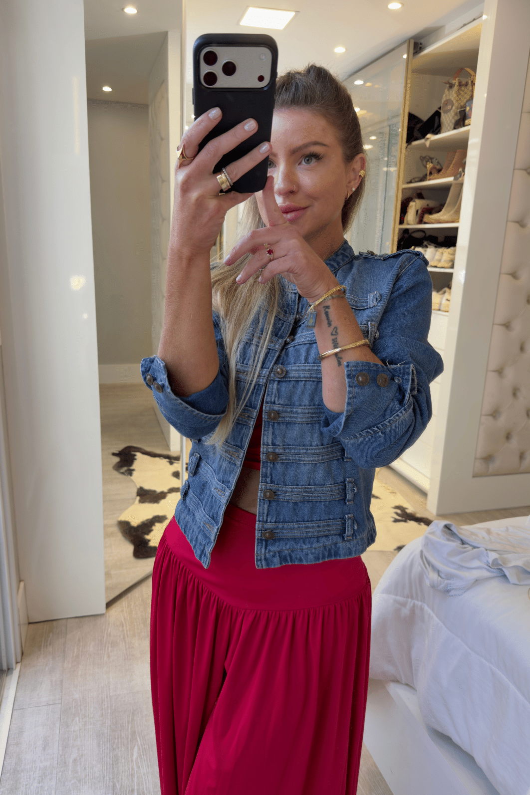 Jaqueta jeans Napoleão Vivian Jaqueta jeans Napoleão Vivian