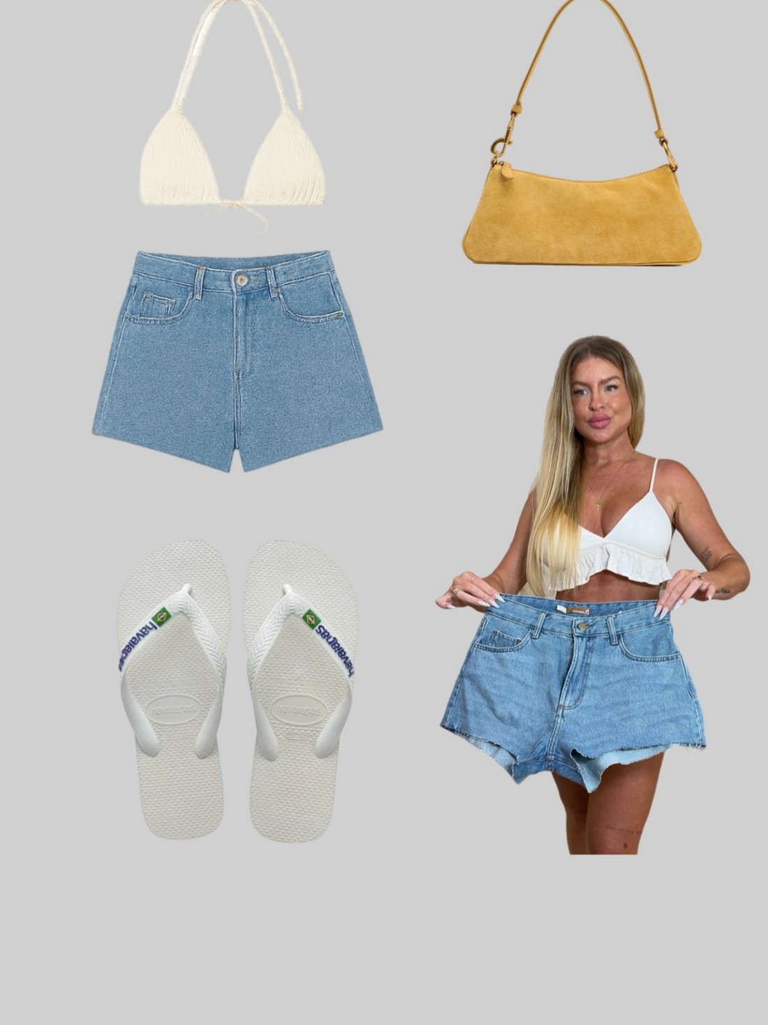 Conjunto top e cropped manga longa arrastão em crochê Conjunto top e cropped manga longa arrastão em crochê