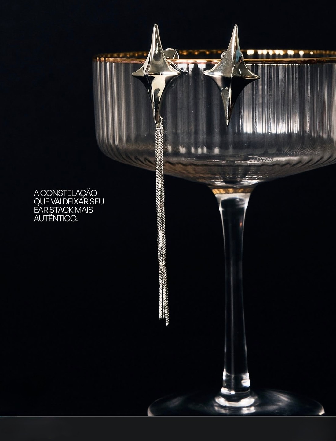 Brinco pilar com franja Brinco pilar com franja