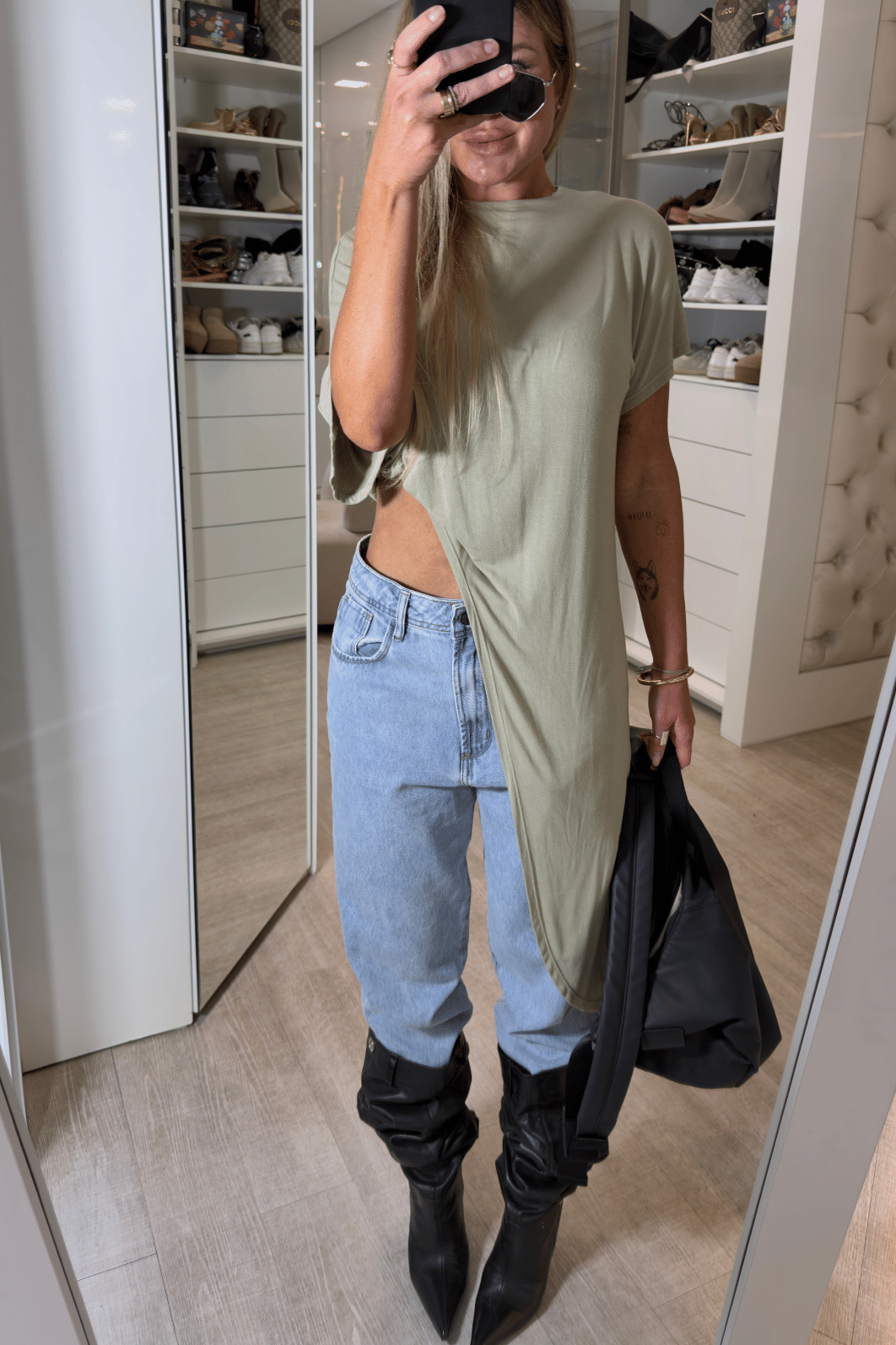 Blusa Assimétrica alongada Ziane Blusa Assimétrica alongada Ziane