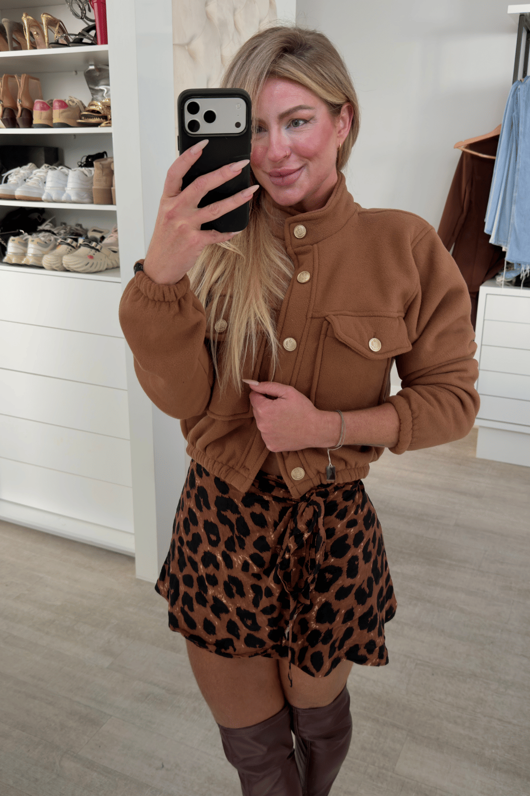 Casaco peluciado caramelo Casaco peluciado caramelo