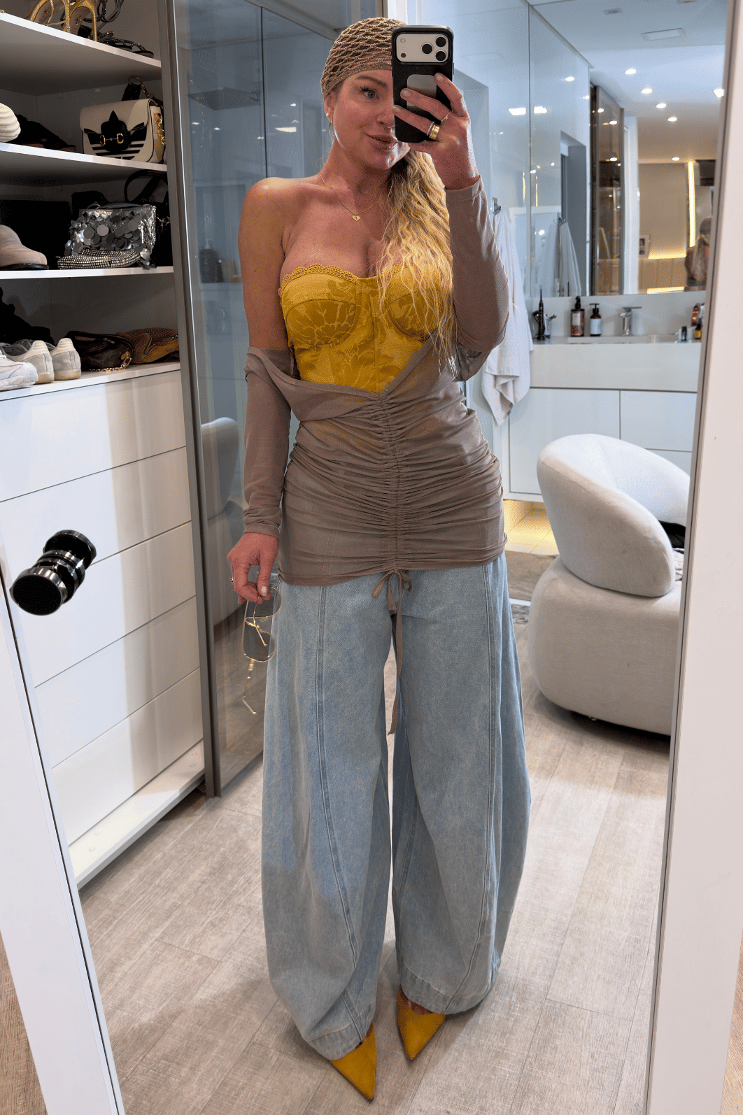 Cropped corset sem alças Juliana