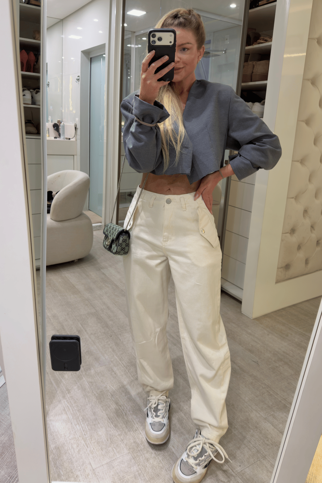 Calça jeans Barrel Liora