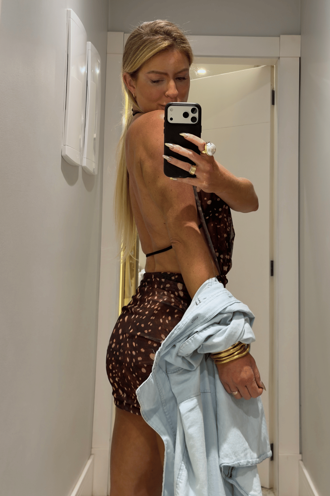 Vestido Frente Única em Tule Bambi Louren Vestido Frente Única em Tule Bambi Louren