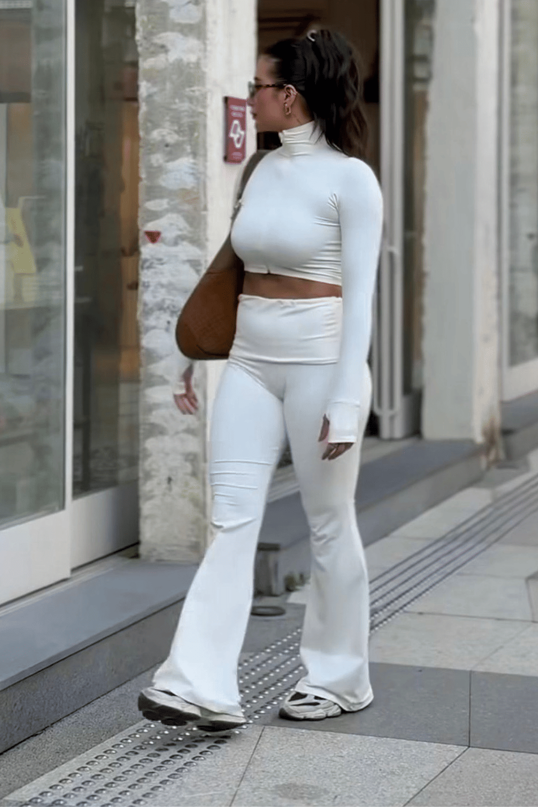 Blusa cropped poliamida manga longa dedinho com zíper Star Blusa cropped poliamida manga longa dedinho com zíper Star