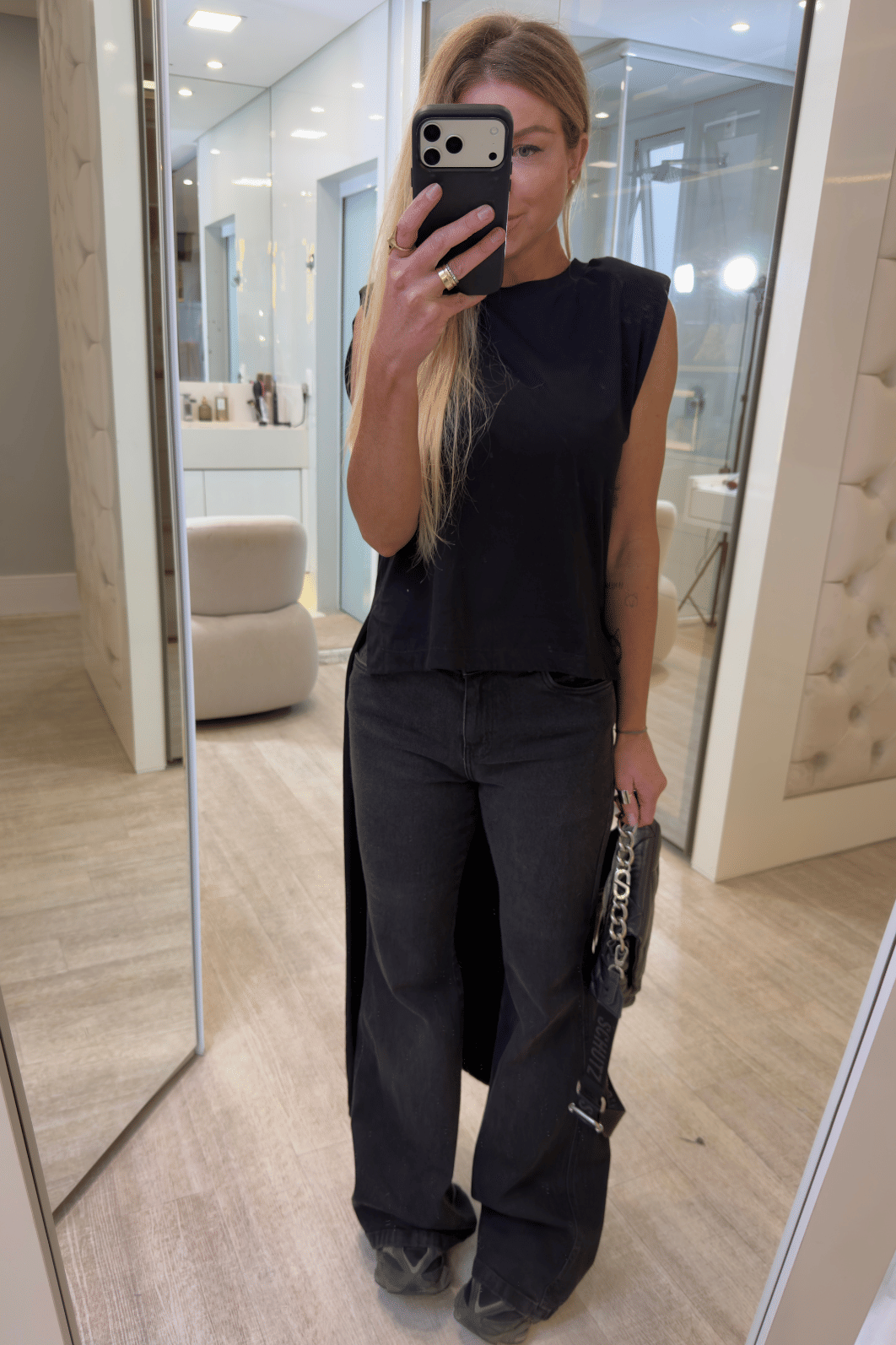 Calça jeans wide leg Amábili Calça jeans wide leg Amábili