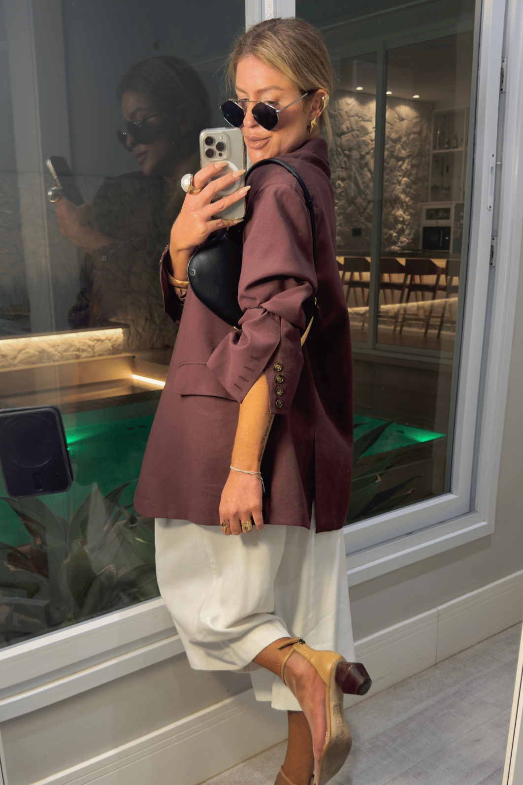 Blazer alfaiataria alongado over Muriel Blazer alfaiataria alongado over Muriel