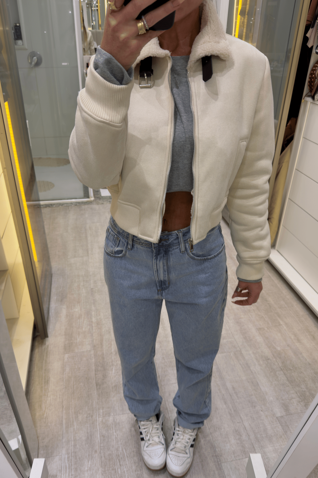 Calça jeans mom Adriana Calça jeans mom Adriana