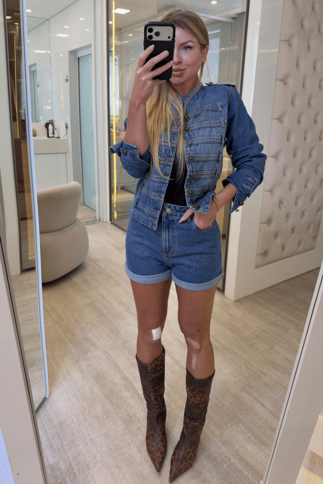 Jaqueta jeans Napoleão Vivian Jaqueta jeans Napoleão Vivian