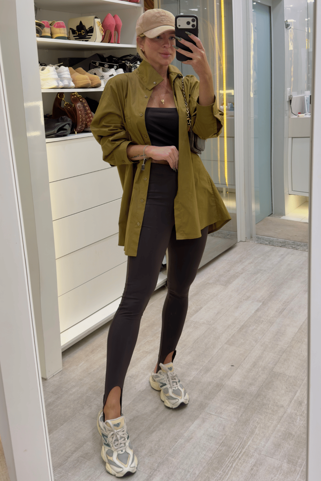 Calça legging com pezinho MARROM Lara Calça legging com pezinho MARROM Lara