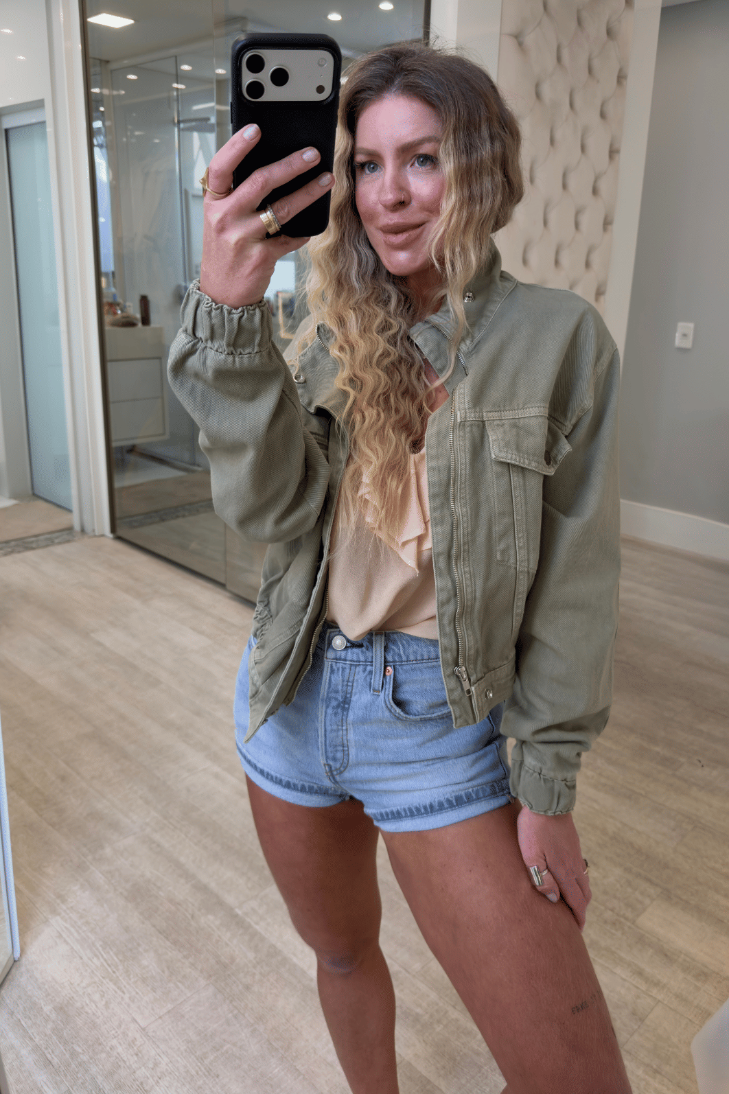 Jaqueta jeans VERDE Lunara Jaqueta jeans VERDE Lunara