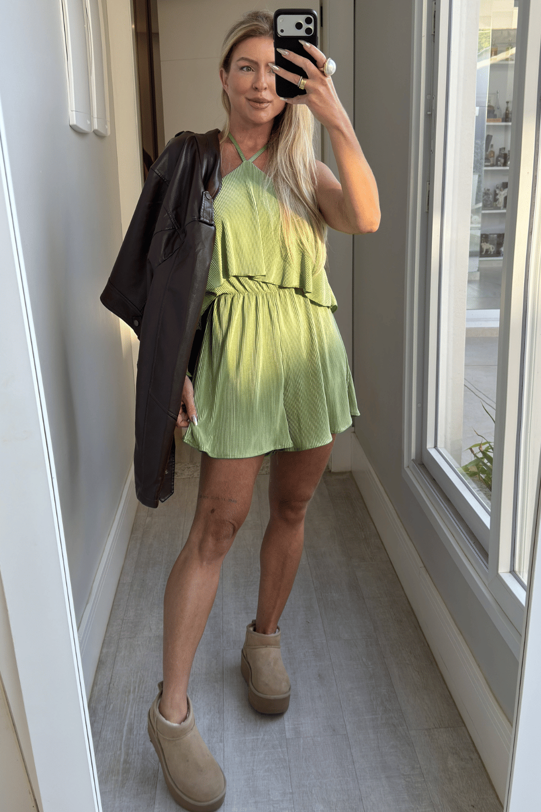 Macacão curto plissado Carol Macacão curto plissado Carol