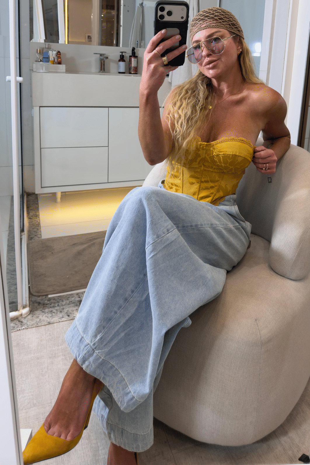 Cropped corset sem alças Juliana