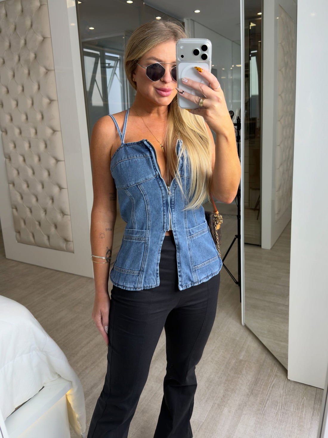 Blusa corset jeans Melissa