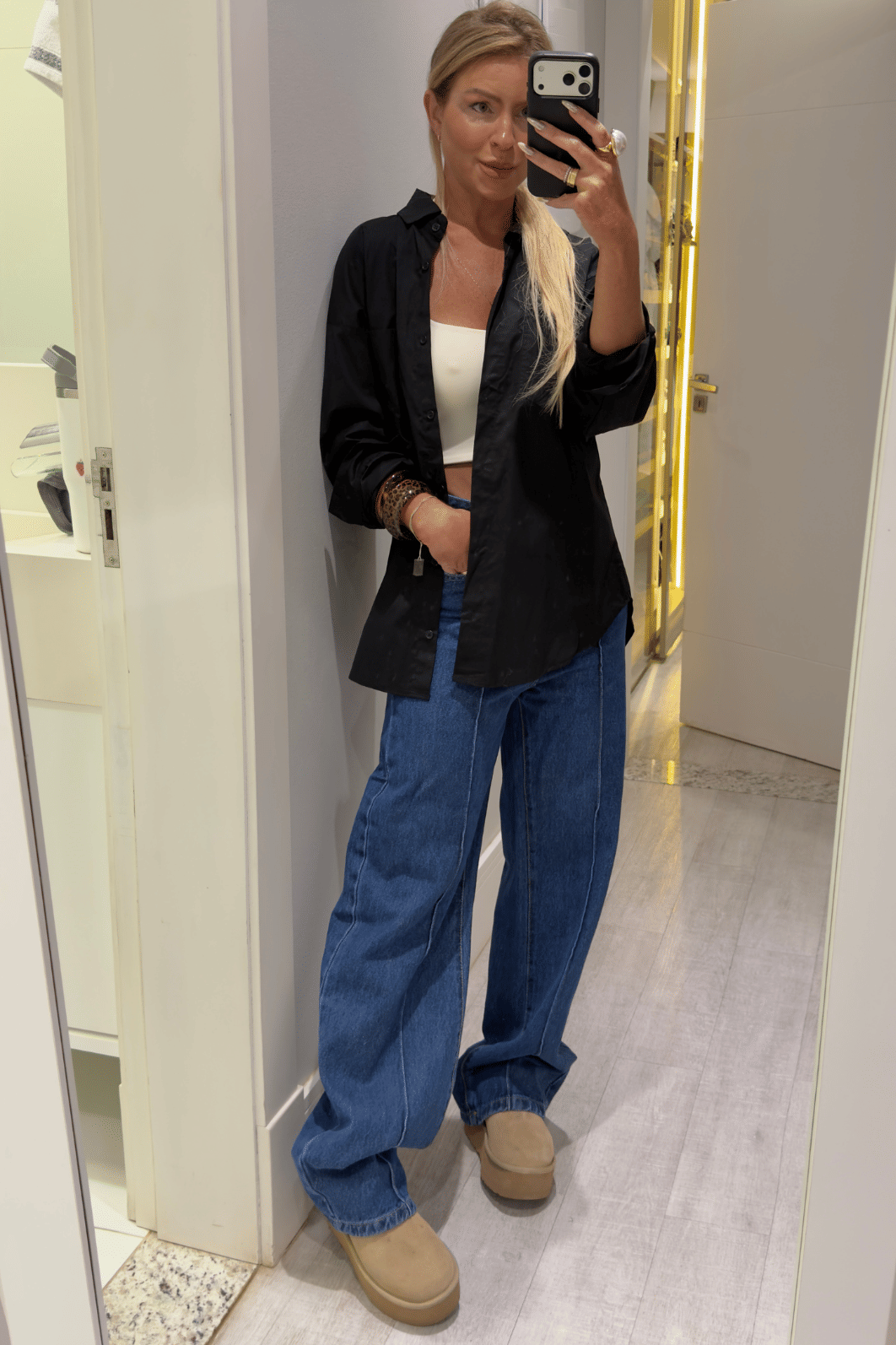 Calça jeans baggy Sinara Calça jeans baggy Sinara