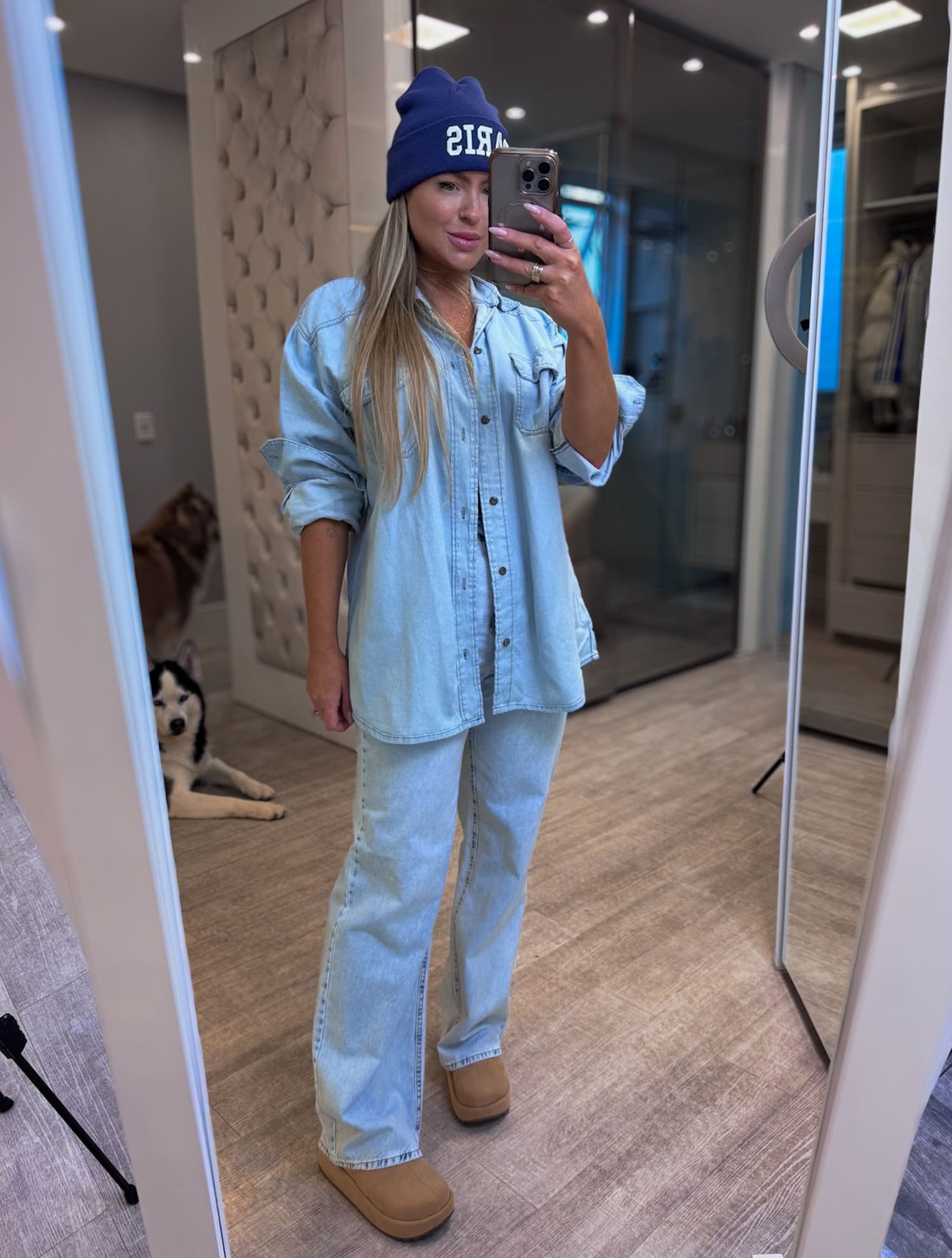 Camisa jeans alongada Dimitre Camisa jeans alongada Dimitre