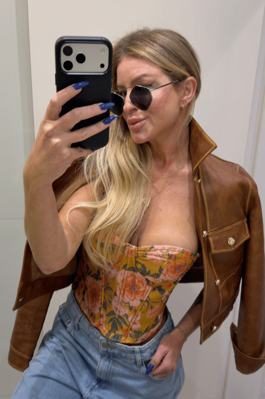 Cropped corset estampa floral Cropped corset estampa floral
