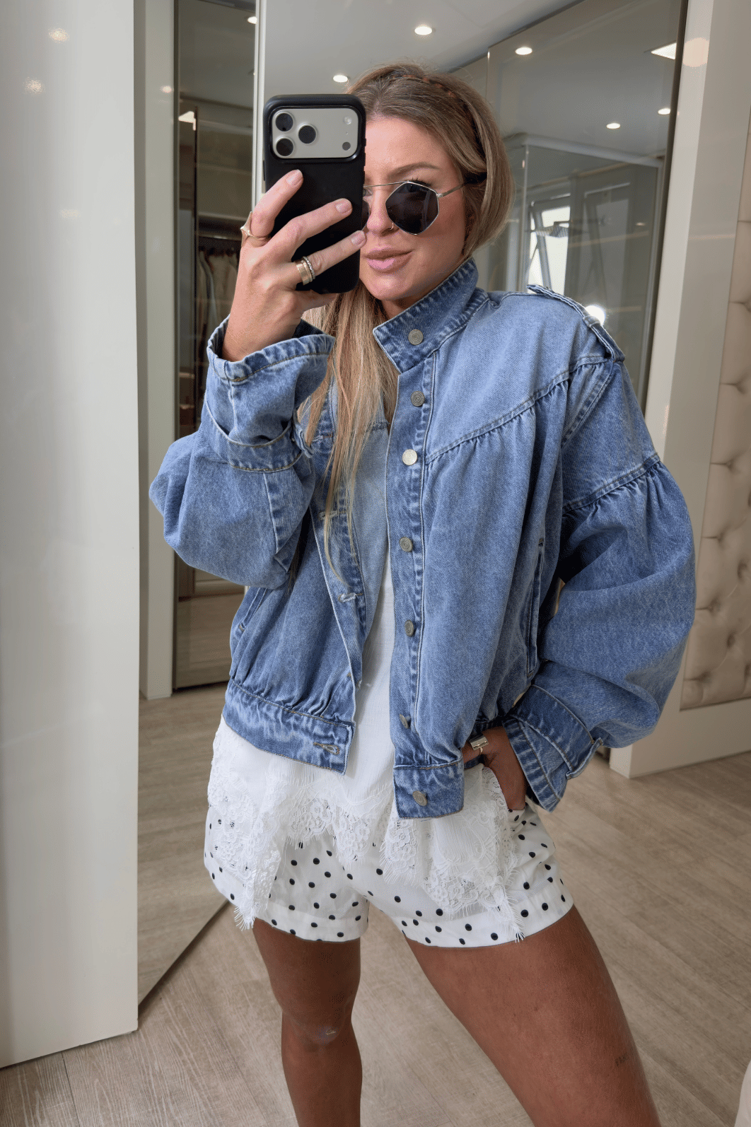 jaqueta jeans bomber Ágatha jaqueta jeans bomber Ágatha