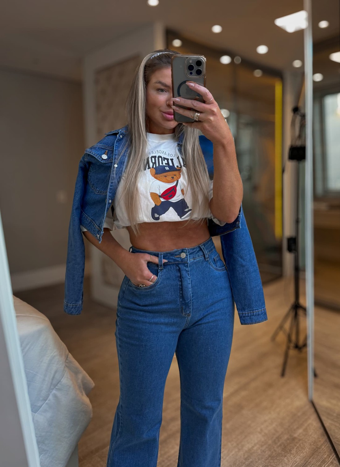 Calça jeans slim body Morgana