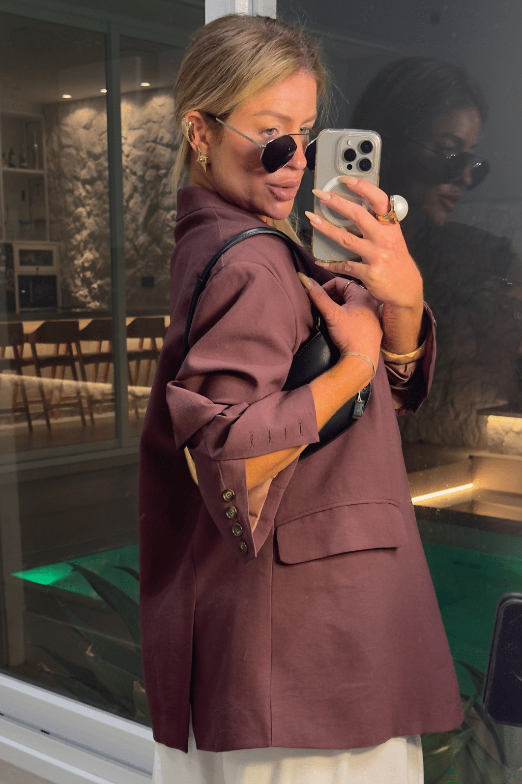 Blazer alfaiataria alongado over Muriel Blazer alfaiataria alongado over Muriel