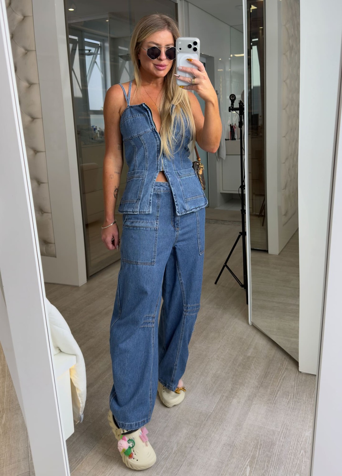 Blusa corset jeans Melissa