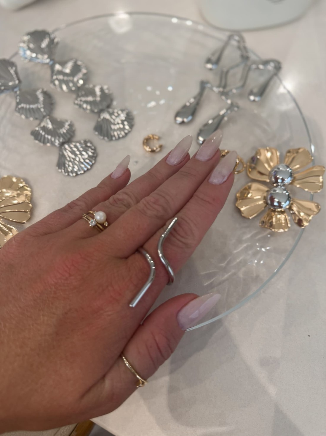 Anel orgânico prata