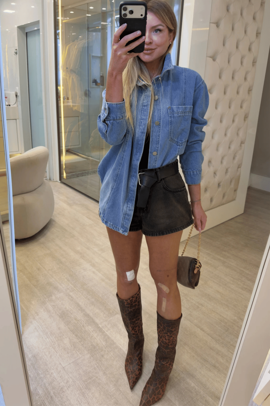 camisa jeans alongada Agnês camisa jeans alongada Agnês