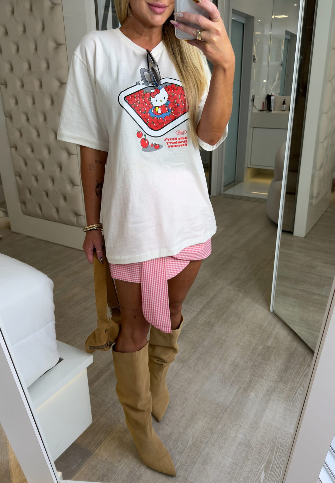 T-shirt alongada Hello Kitty T-shirt alongada Hello Kitty
