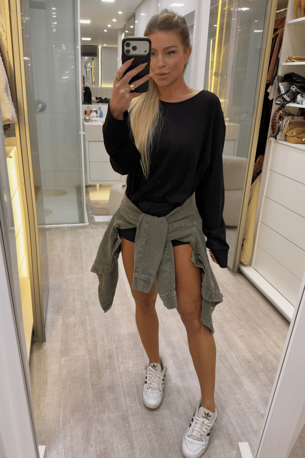 Blusa manga longa malha PRETO Blusa manga longa malha PRETO