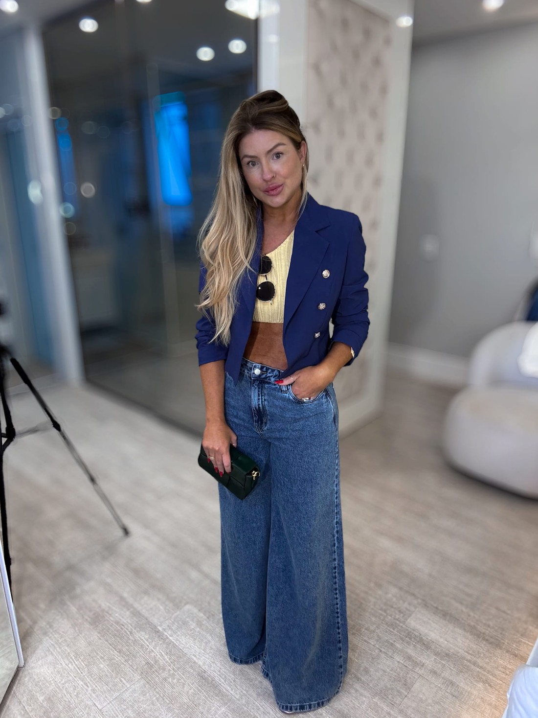 Blazer alfaiataria curto Celina Blazer alfaiataria curto Celina