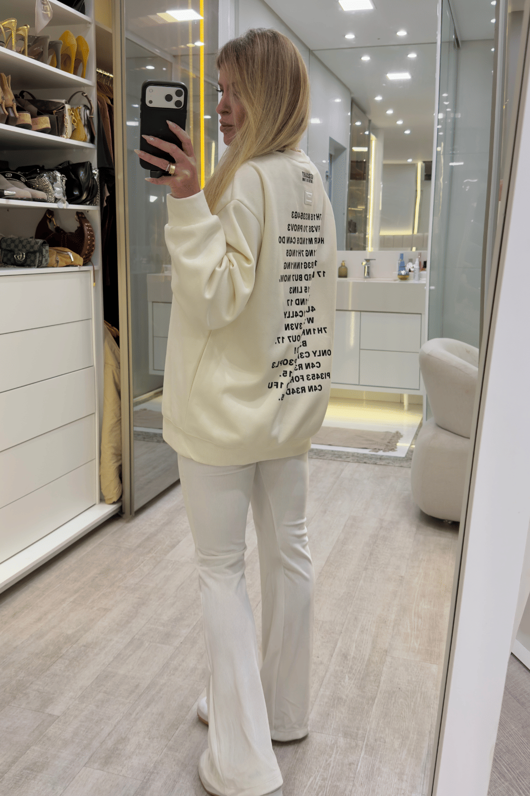Casaco de moletom oversized estampa brain power Casaco de moletom oversized estampa brain power