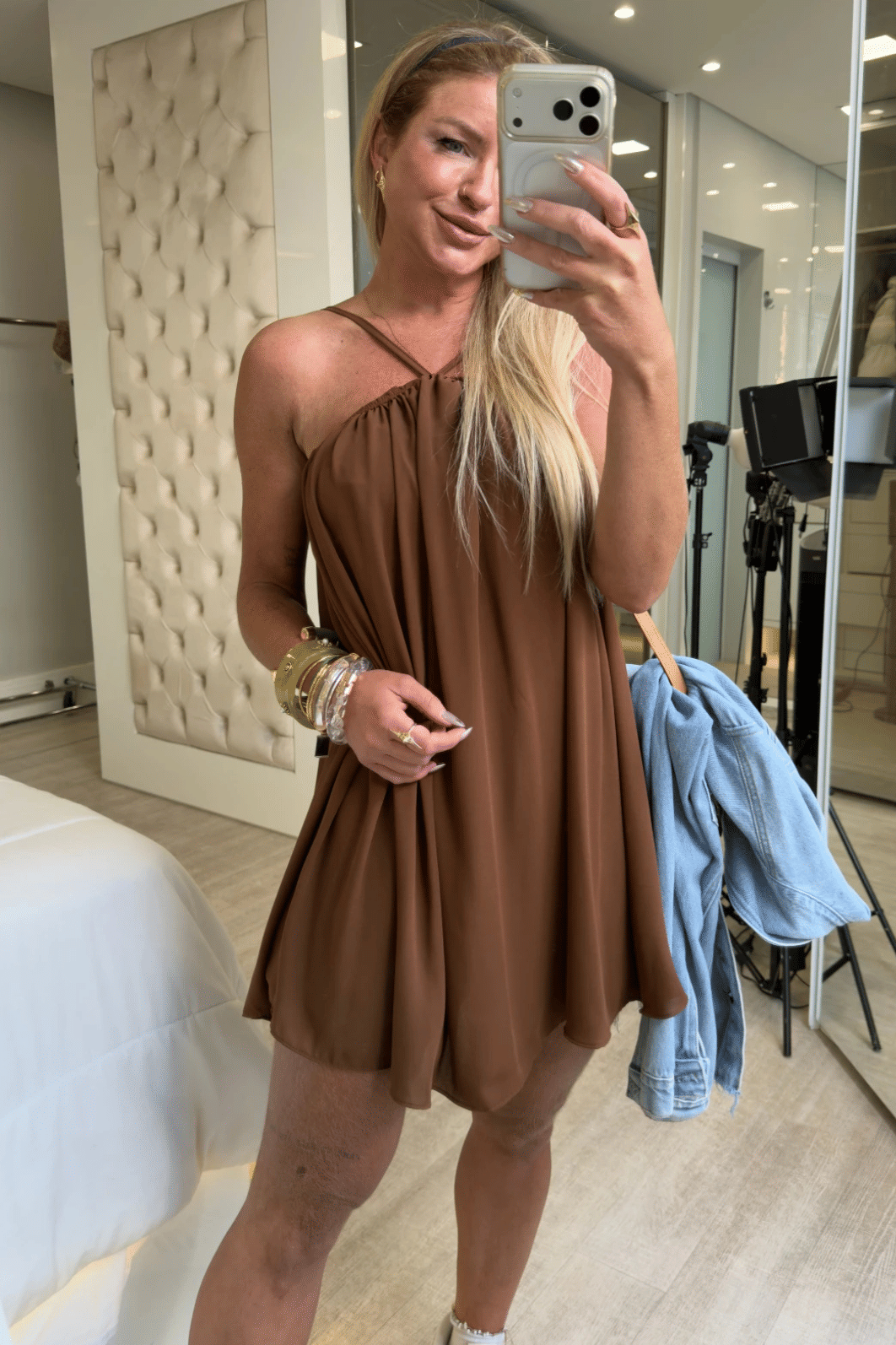 Vestido curto solto Elisabeth Vestido curto solto Elisabeth