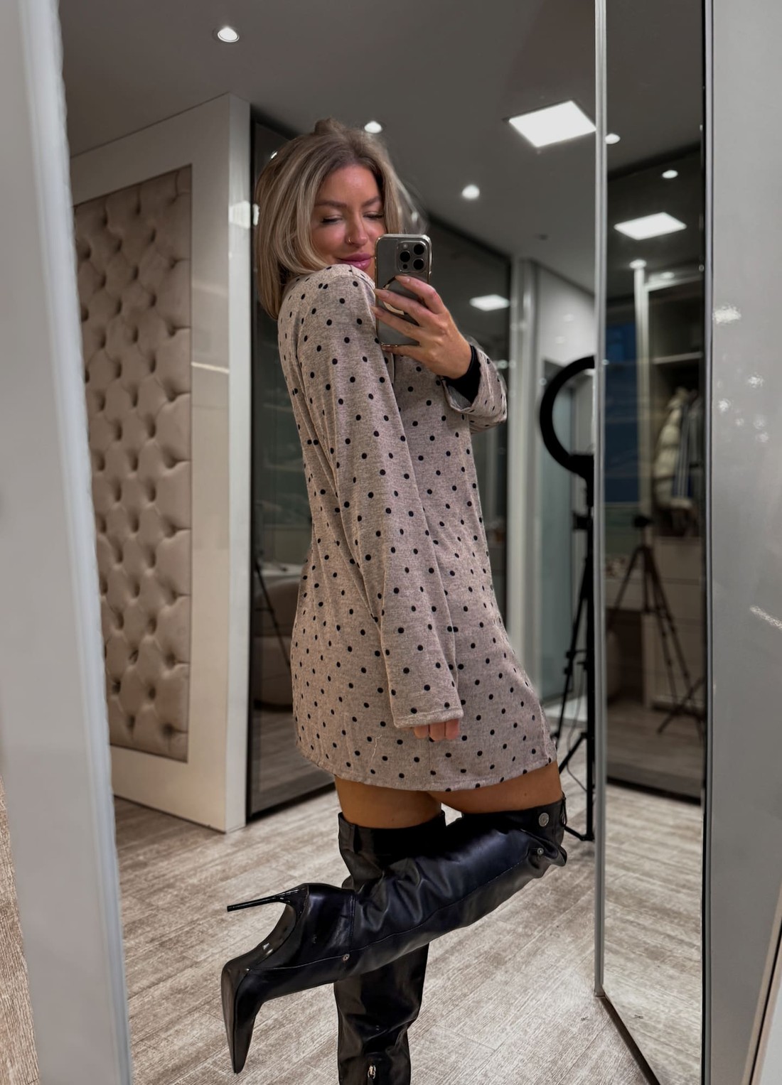 Kimono estampado em poá  Lidia