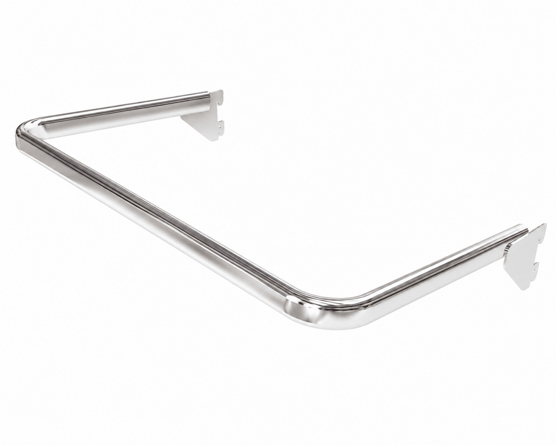 Cabideiro para Cremalheira Tubo Oblongo 16x30mm Cromado Cabideiro para Cremalheira Tubo Oblongo 16x30mm Cromado