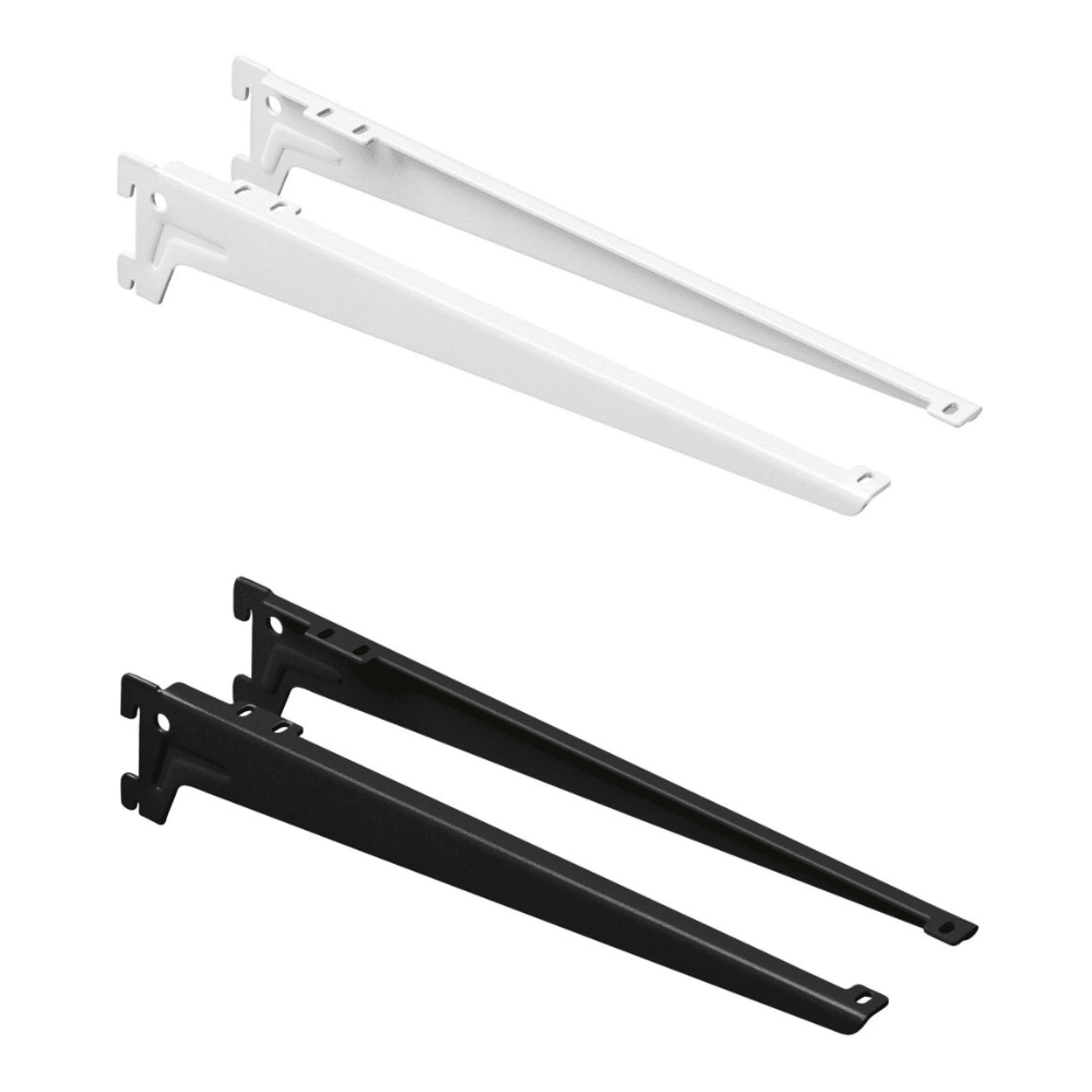 Suporte com Aba de Prateleira para Cremalheira