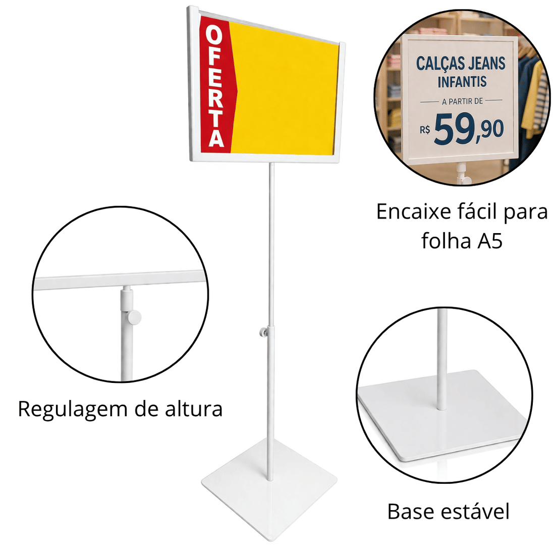 Porta Preço de Mesa