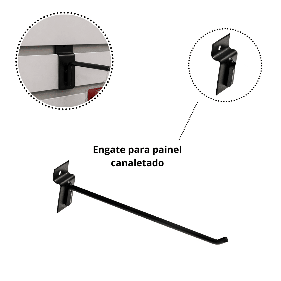 Gancho para Painel Canaletado Gancho para Painel Canaletado