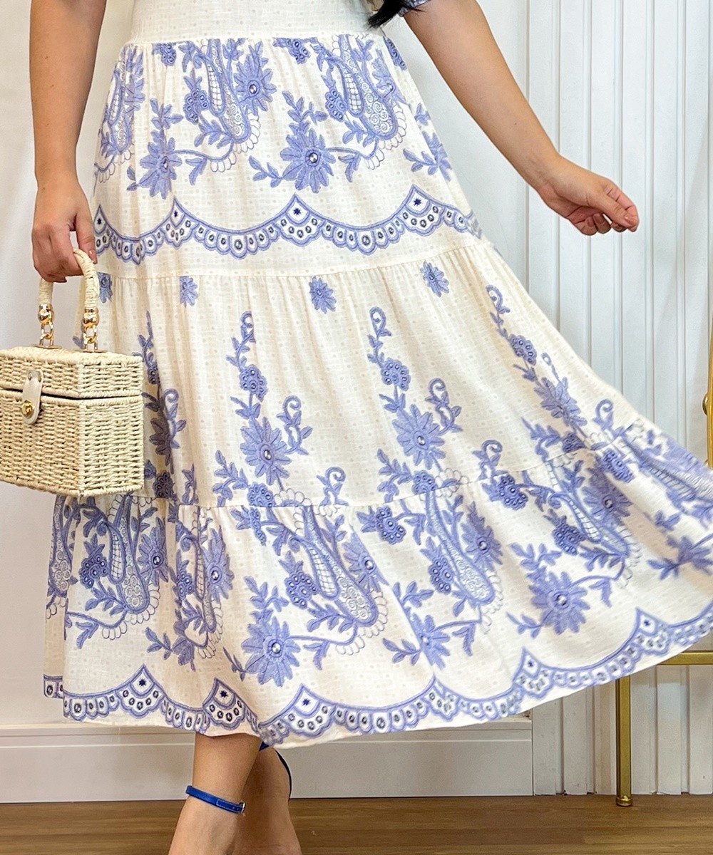 Vestido Midi Estampado Beleza Tropical 3040 Vestido Midi Estampado Beleza Tropical 3040